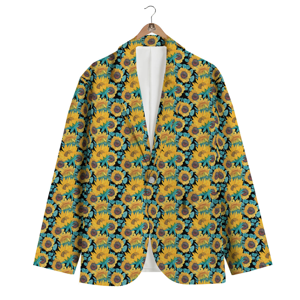 Sunflower Print Pattern Men Women's High Top Shoes