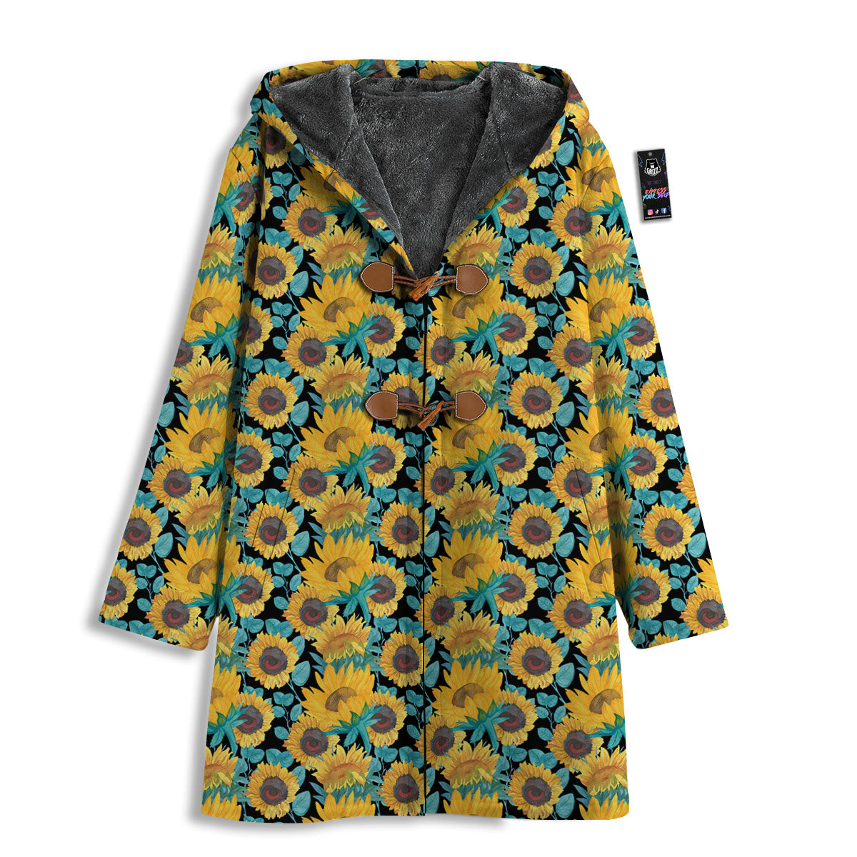 Sunflower Bright Print Pattern Men's Windbreaker Jacket-grizzshop