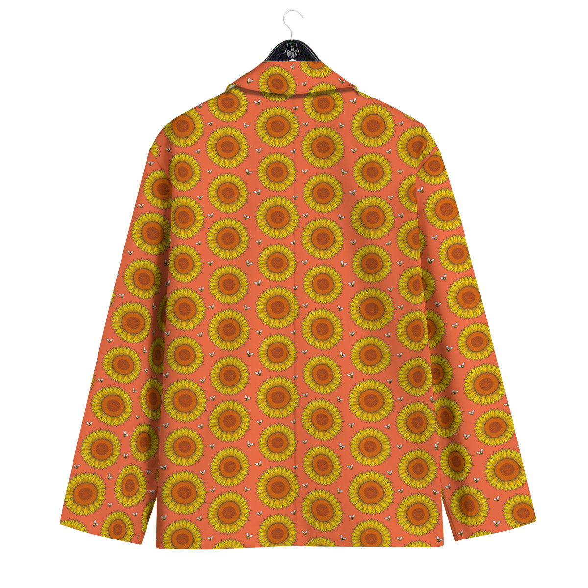 Sunflower Classic Vintage Print Pattern Men's Sport Coat-grizzshop