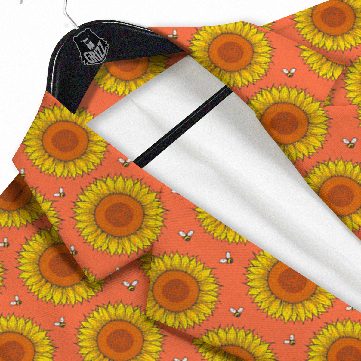 Sunflower Classic Vintage Print Pattern Men's Sport Coat-grizzshop