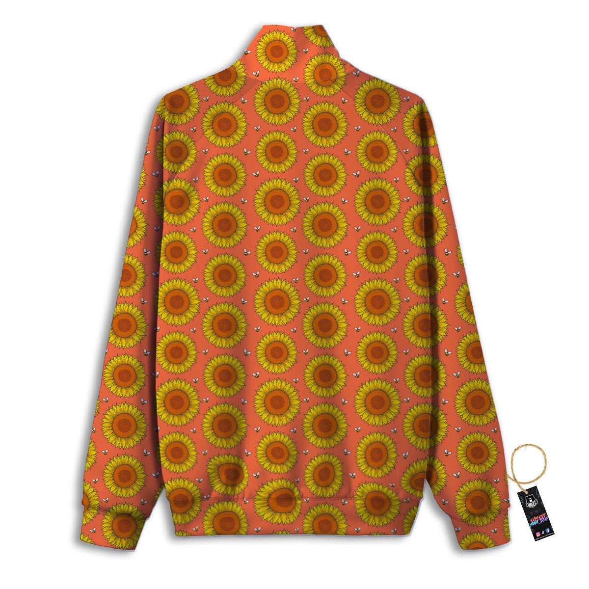 Sunflower Classic Vintage Print Pattern Track Jacket-grizzshop
