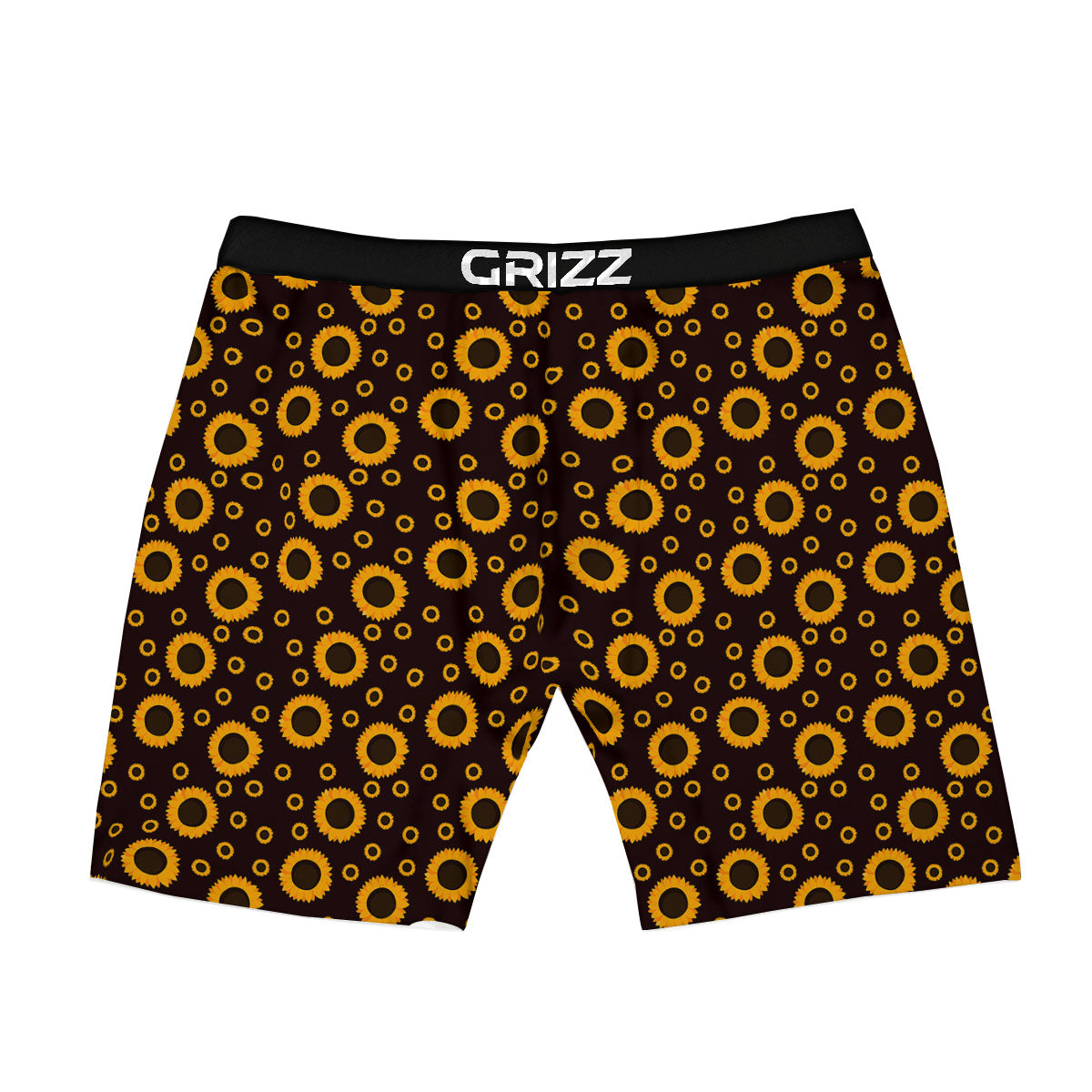 Sunflower Dark Print Pattern Boxer Briefs-grizzshop
