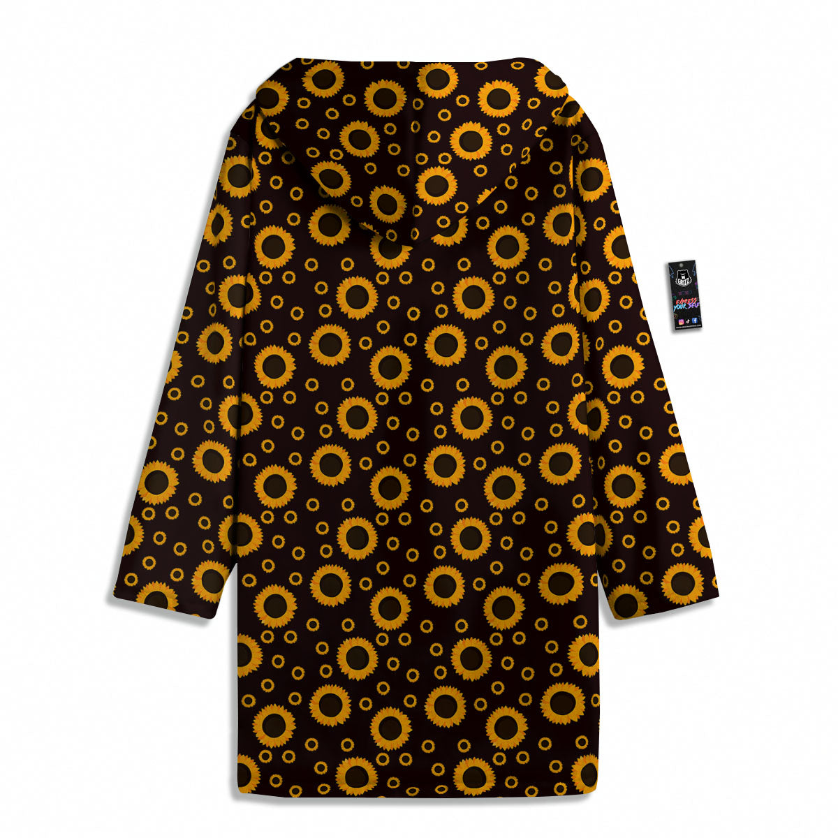 Sunflower Dark Print Pattern Men's Windbreaker Jacket-grizzshop