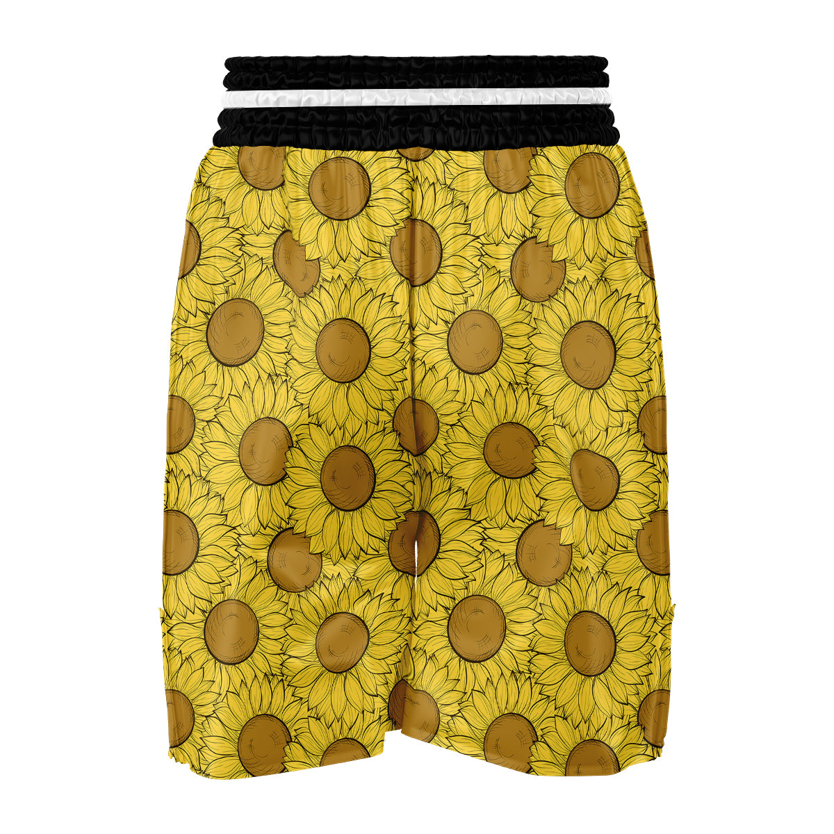 Sunflower Drawing Print Pattern Boxing Shorts-grizzshop