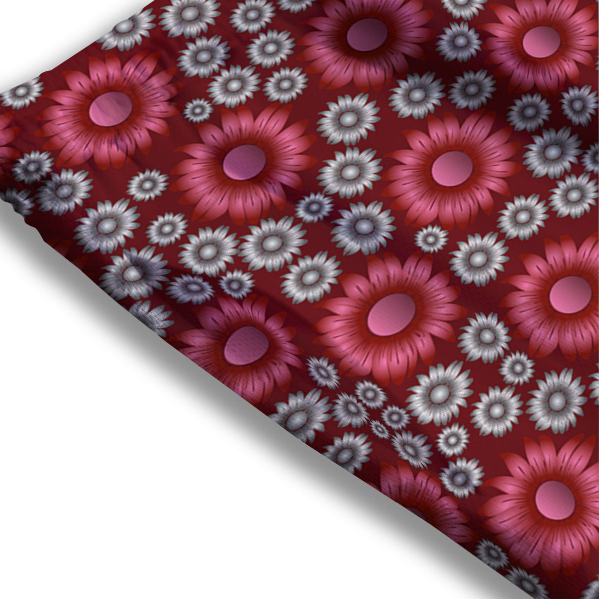 Sunflower Magenta Pink Print Pattern Mesh Shorts