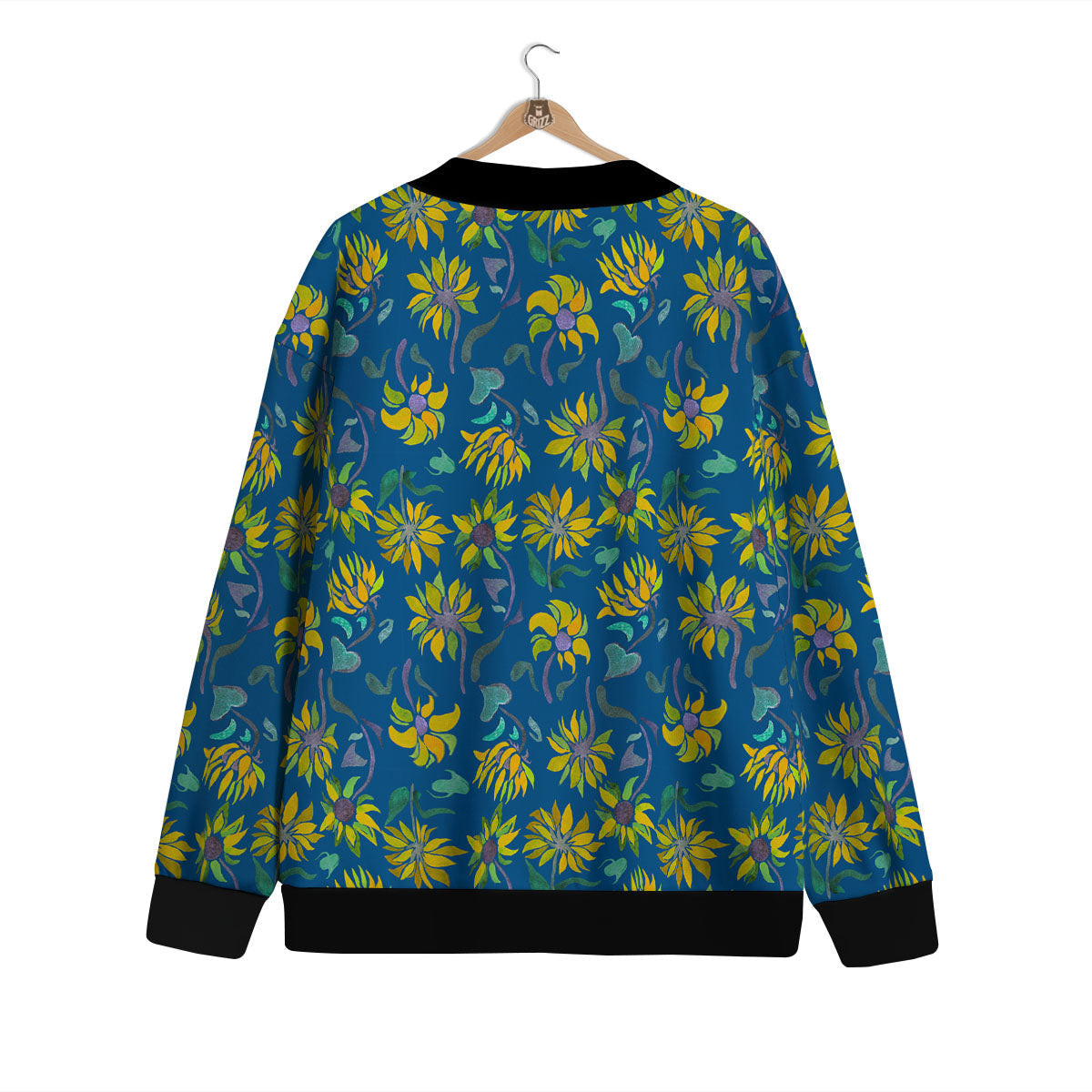 Sunflower Navy Print Pattern Cardigan-grizzshop