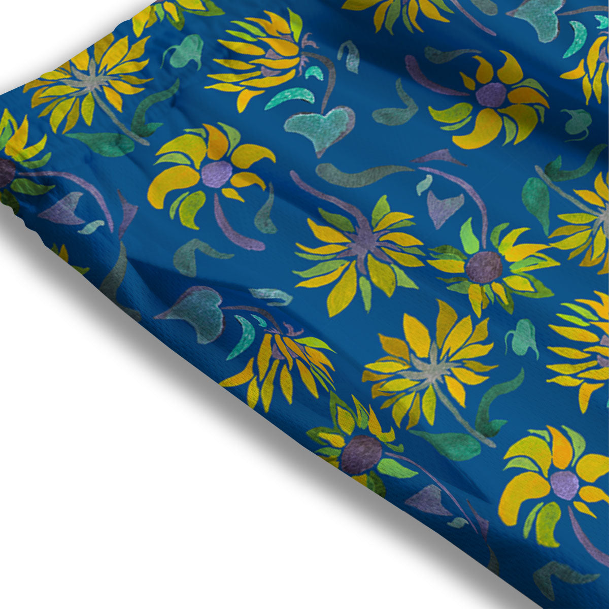 Sunflower Navy Print Pattern Mesh Shorts