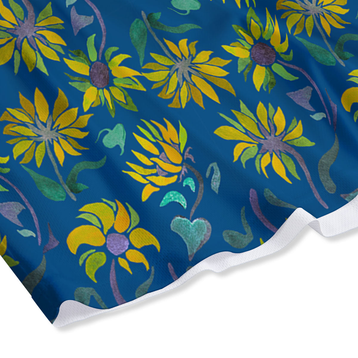 Sunflower Navy Print Pattern Mesh Shorts
