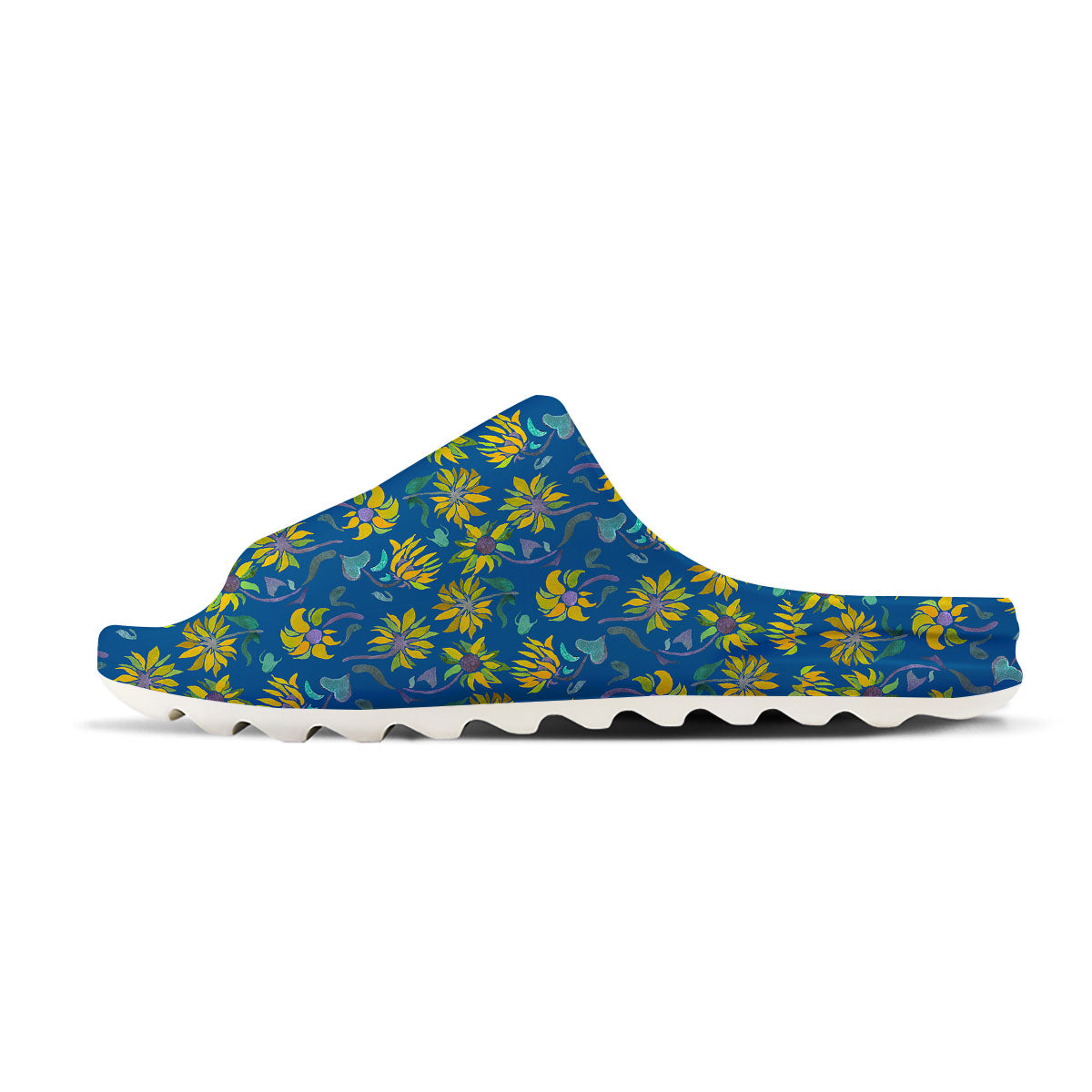 Sunflower Navy Print Pattern Sandals-grizzshop