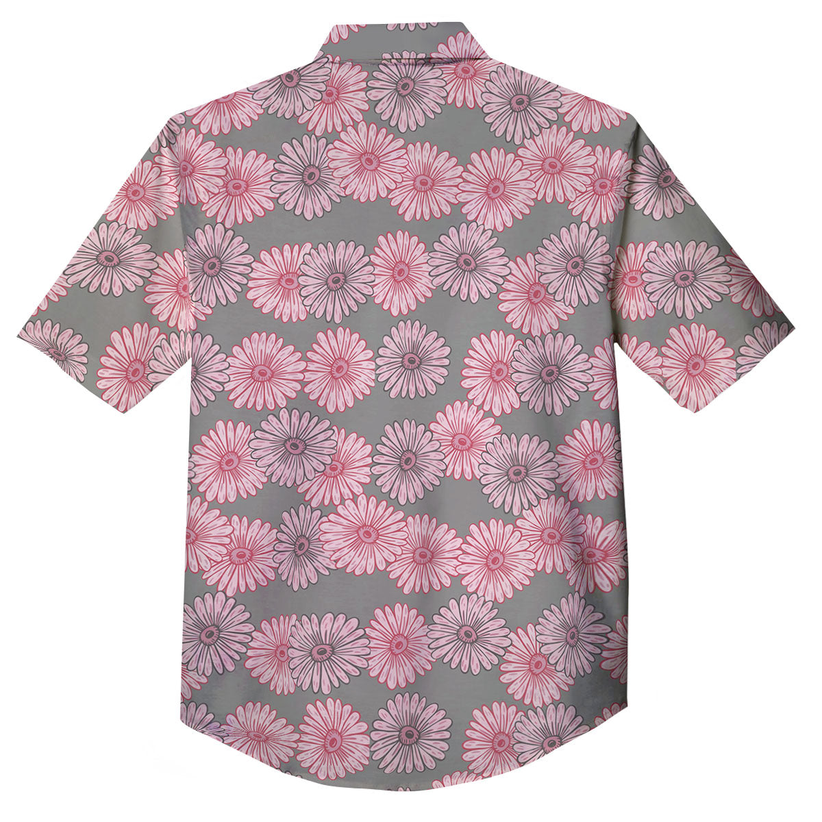 Sunflower Pink Print Pattern Button Up Shirt-grizzshop