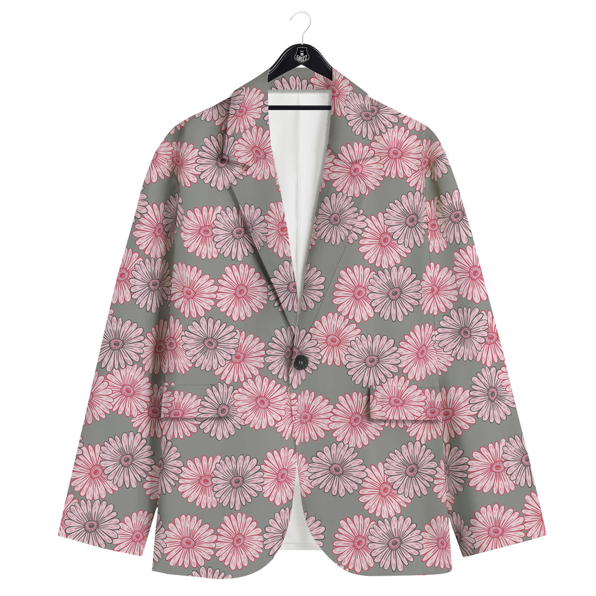 Sunflower Pink Print Pattern Men's Sport Coat-grizzshop