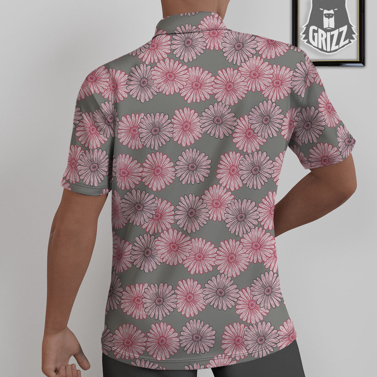 Sunflower Pink Print Pattern Untucked Shirts-grizzshop