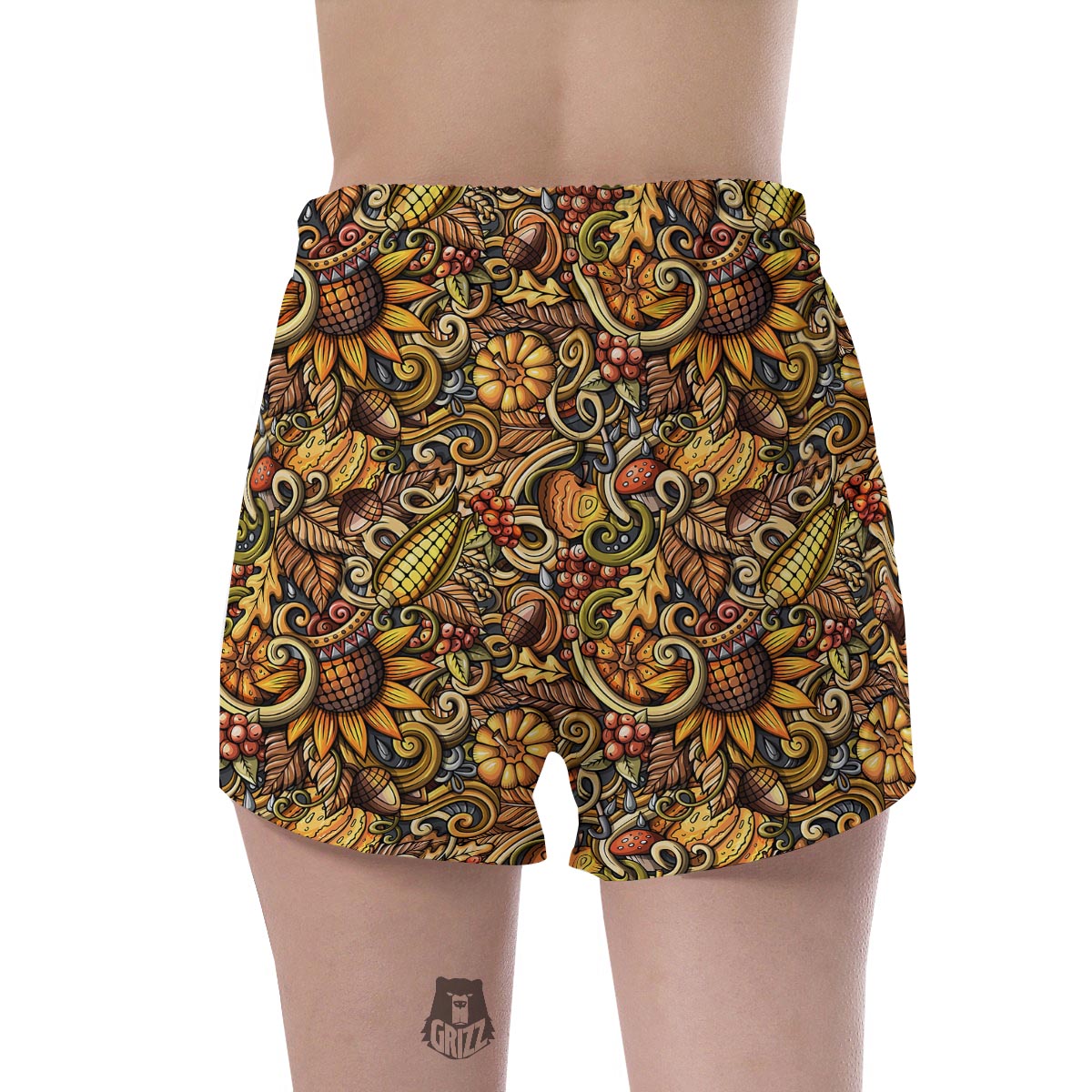 Sunflower Psychedelic Women's Shorts-grizzshop