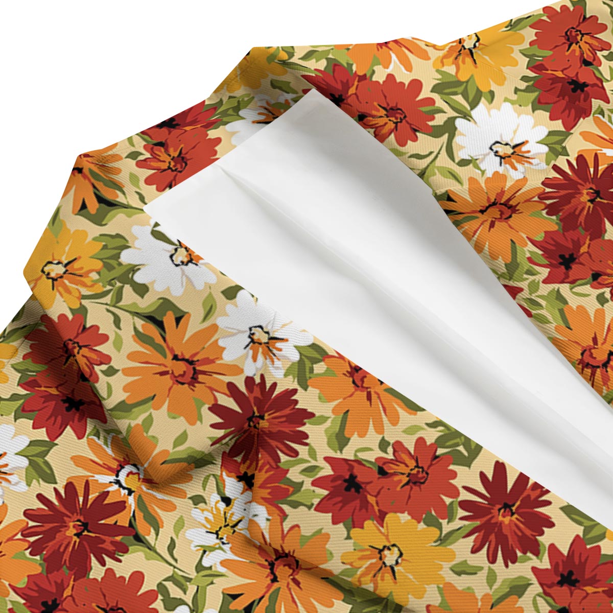Sunflower Red Print Pattern Men's Blazer-grizzshop