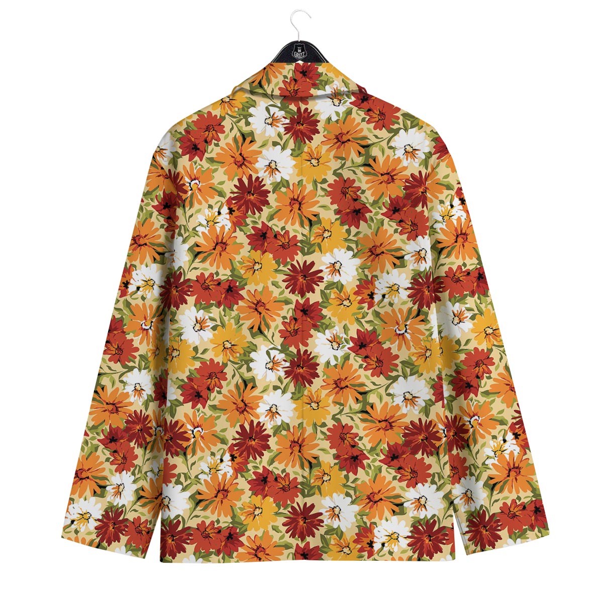 Sunflower Red Print Pattern Men's Sport Coat-grizzshop