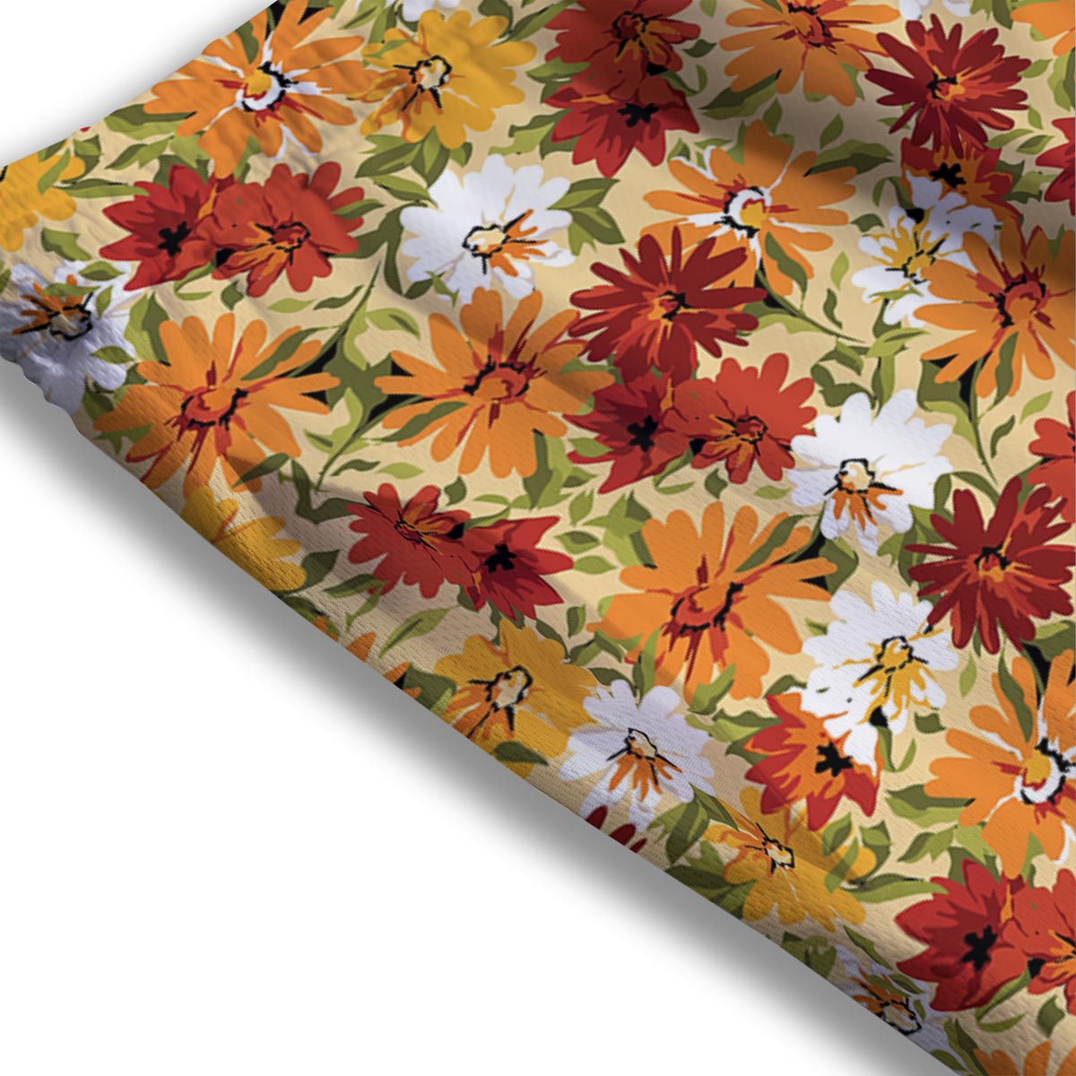 Sunflower Red Print Pattern Mesh Shorts