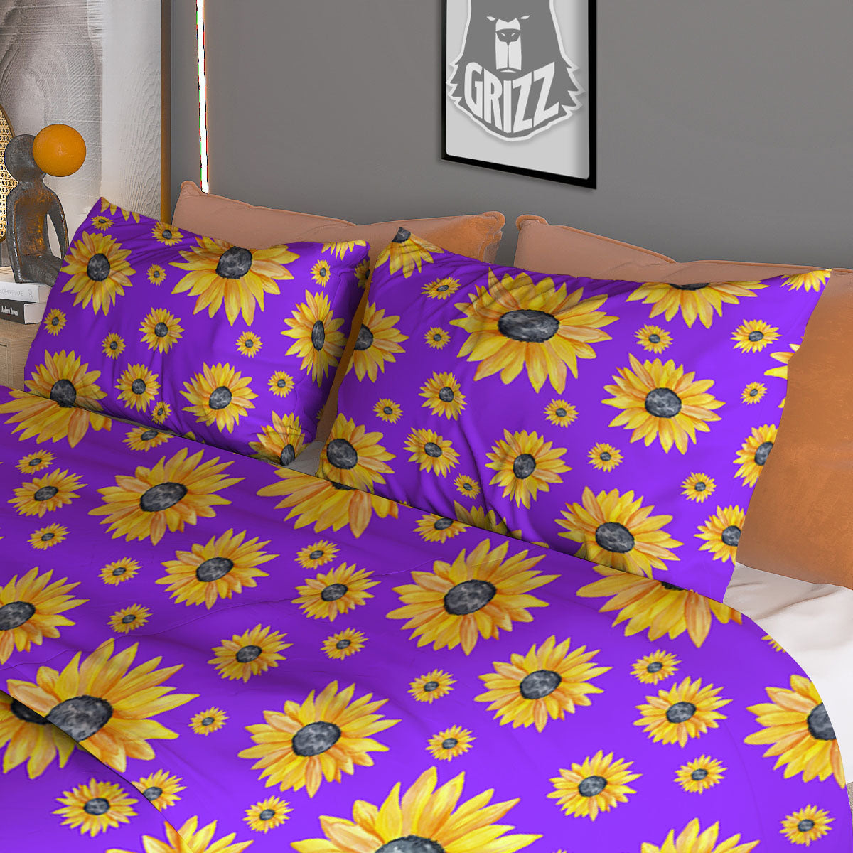 Tattoo Watercolor Print Pattern Duvet Cover Bedding Set