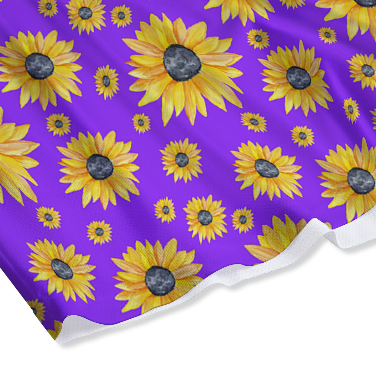 Sunflower Trippy Purple Print Pattern Mesh Shorts