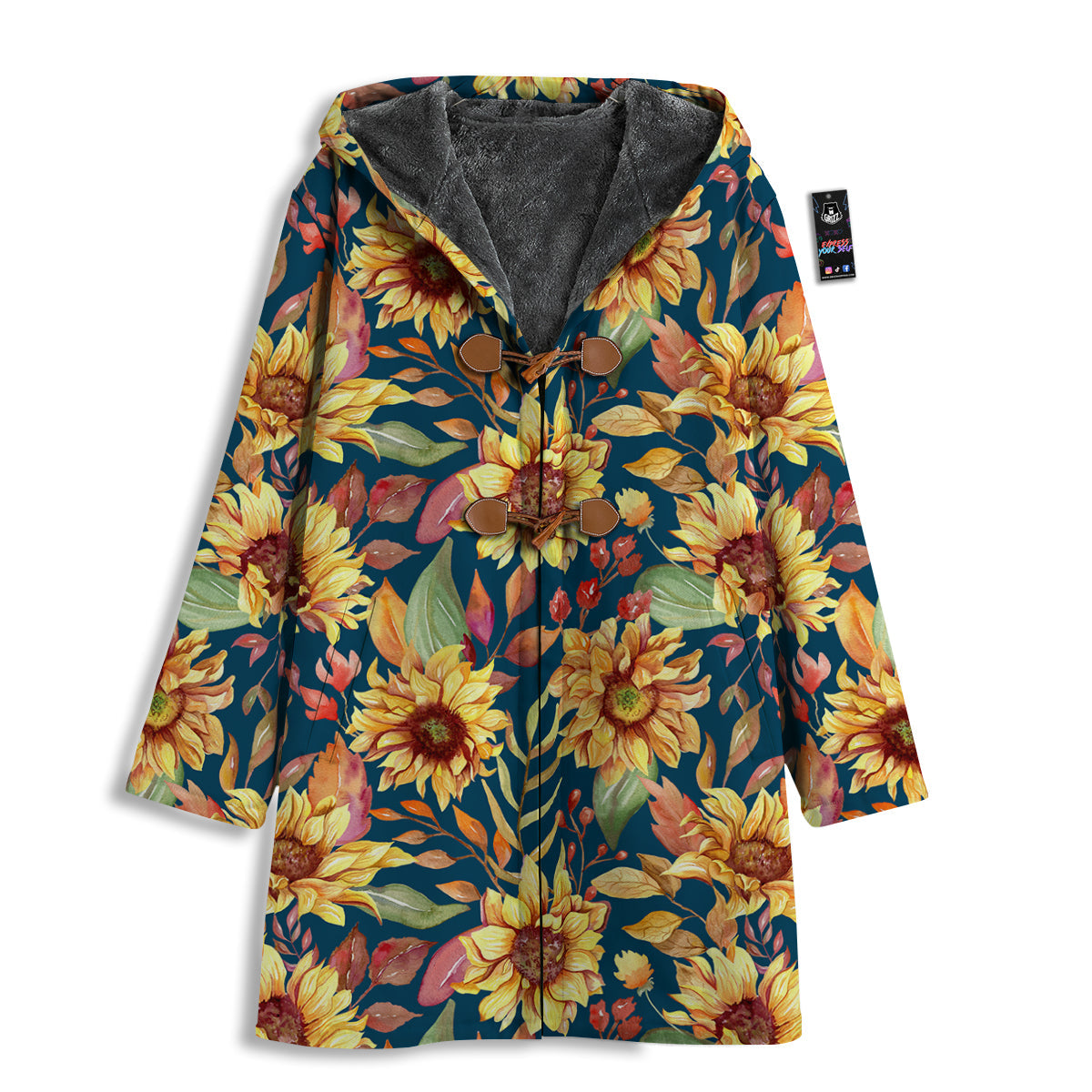 Sunflower Vintage Print Pattern Men's Windbreaker Jacket-grizzshop