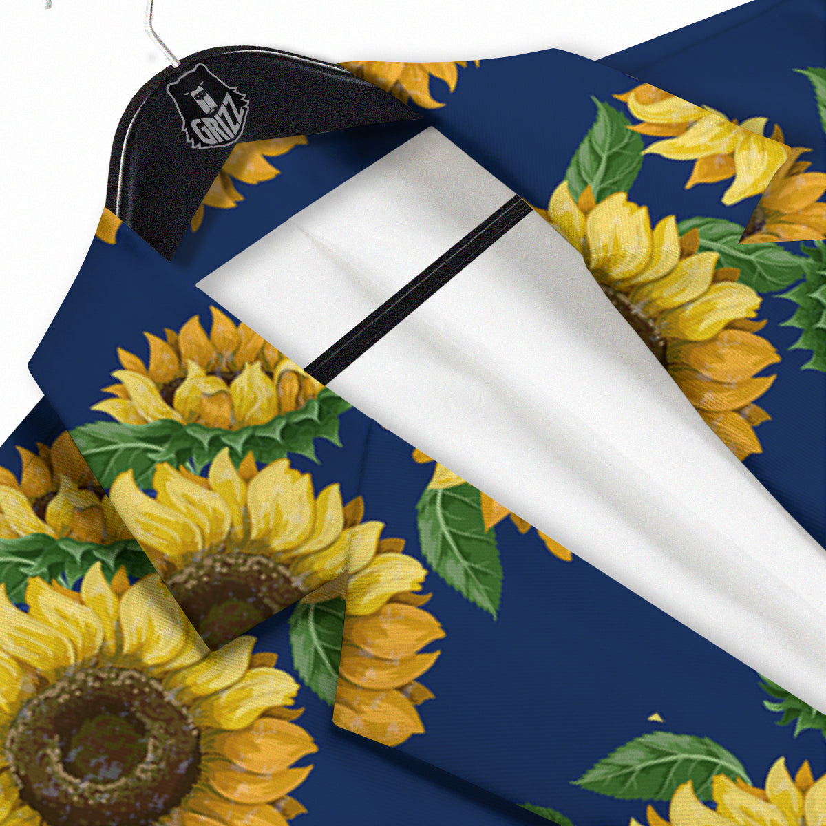 Sunflower Watercolor Print Pattern Men's Sport Coat-grizzshop