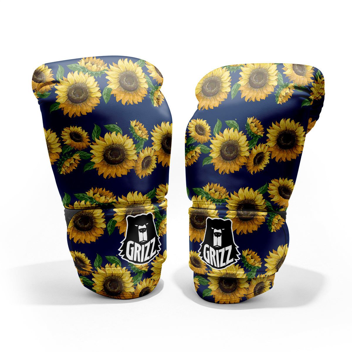Sunflower Watercolor Print Pattern Pro Boxing Glove