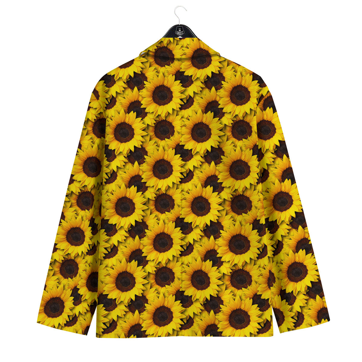 Sunflower Yellow Print Pattern Men's Sport Coat-grizzshop