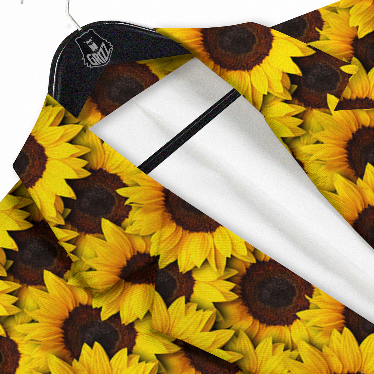 Sunflower Yellow Print Pattern Men's Sport Coat-grizzshop