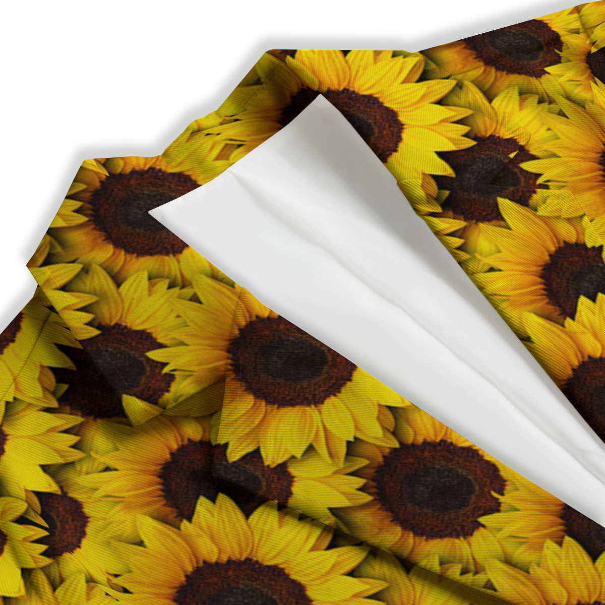 Sunflower Yellow Print Pattern Women's Blazer-grizzshop