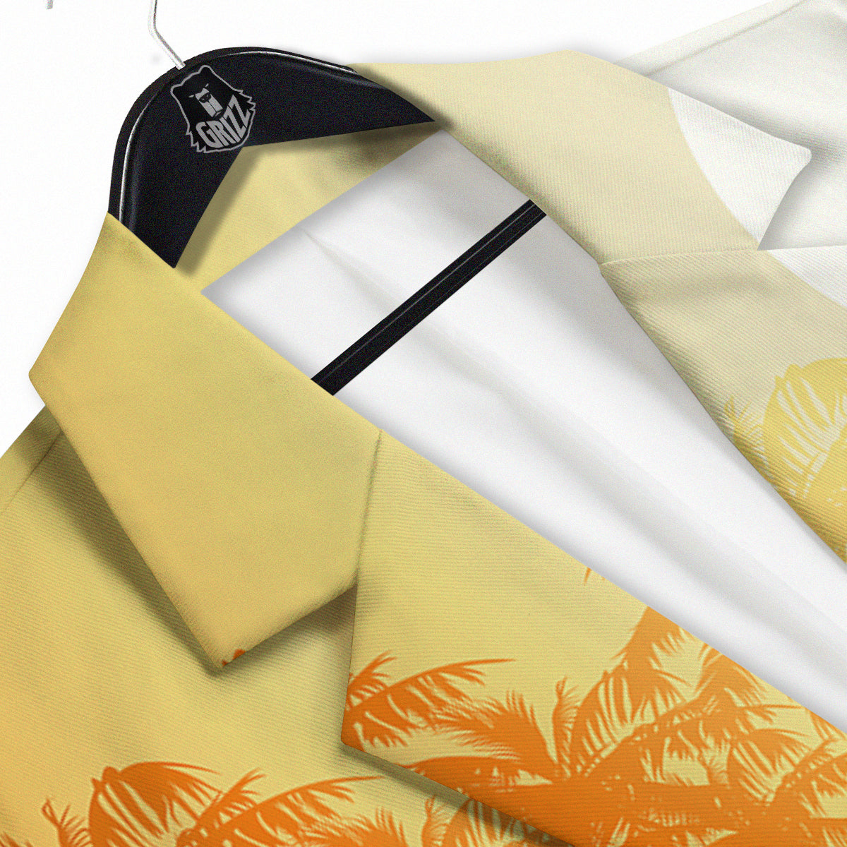 Sunrise Tropical Surfing Wave Print Men's Sport Coat-grizzshop