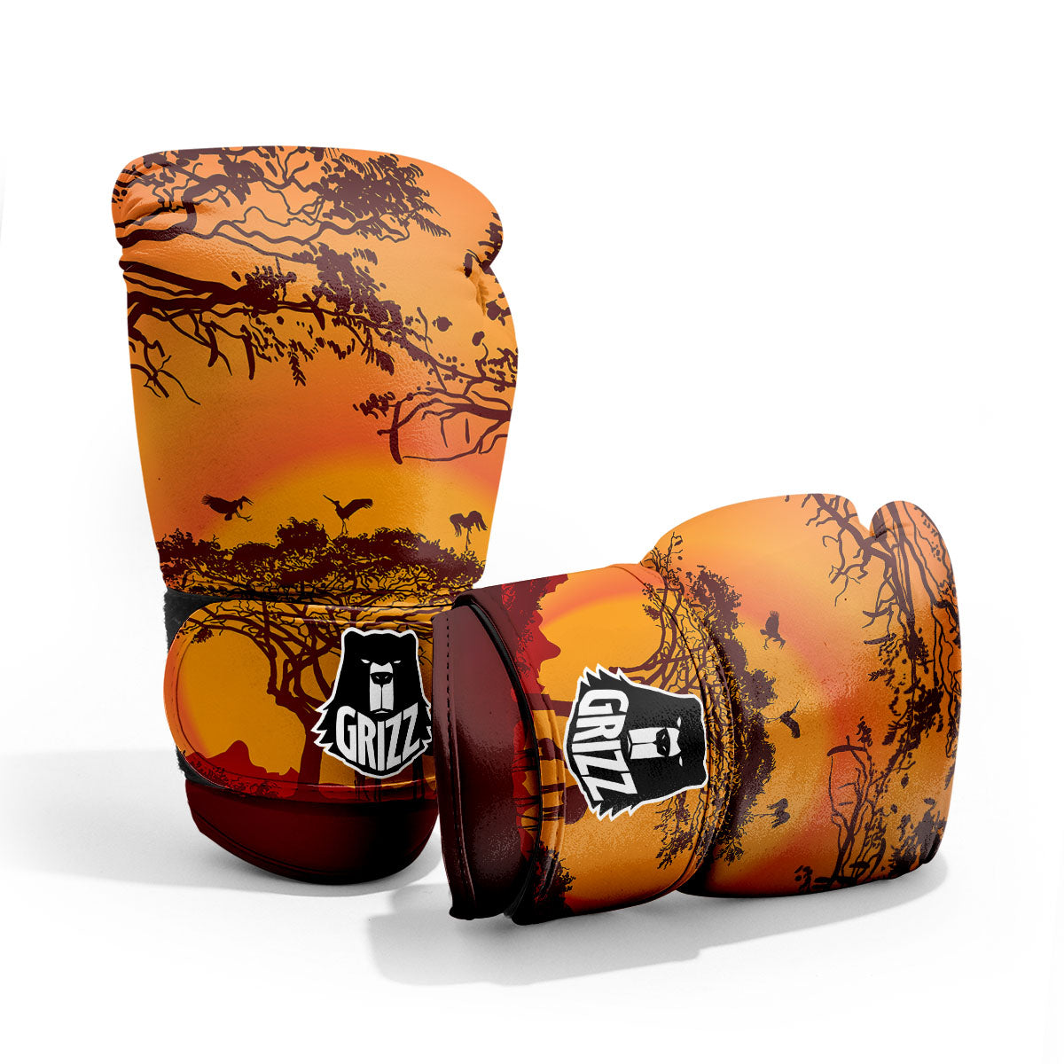 Sunset African Savanna Print Pro Boxing Glove