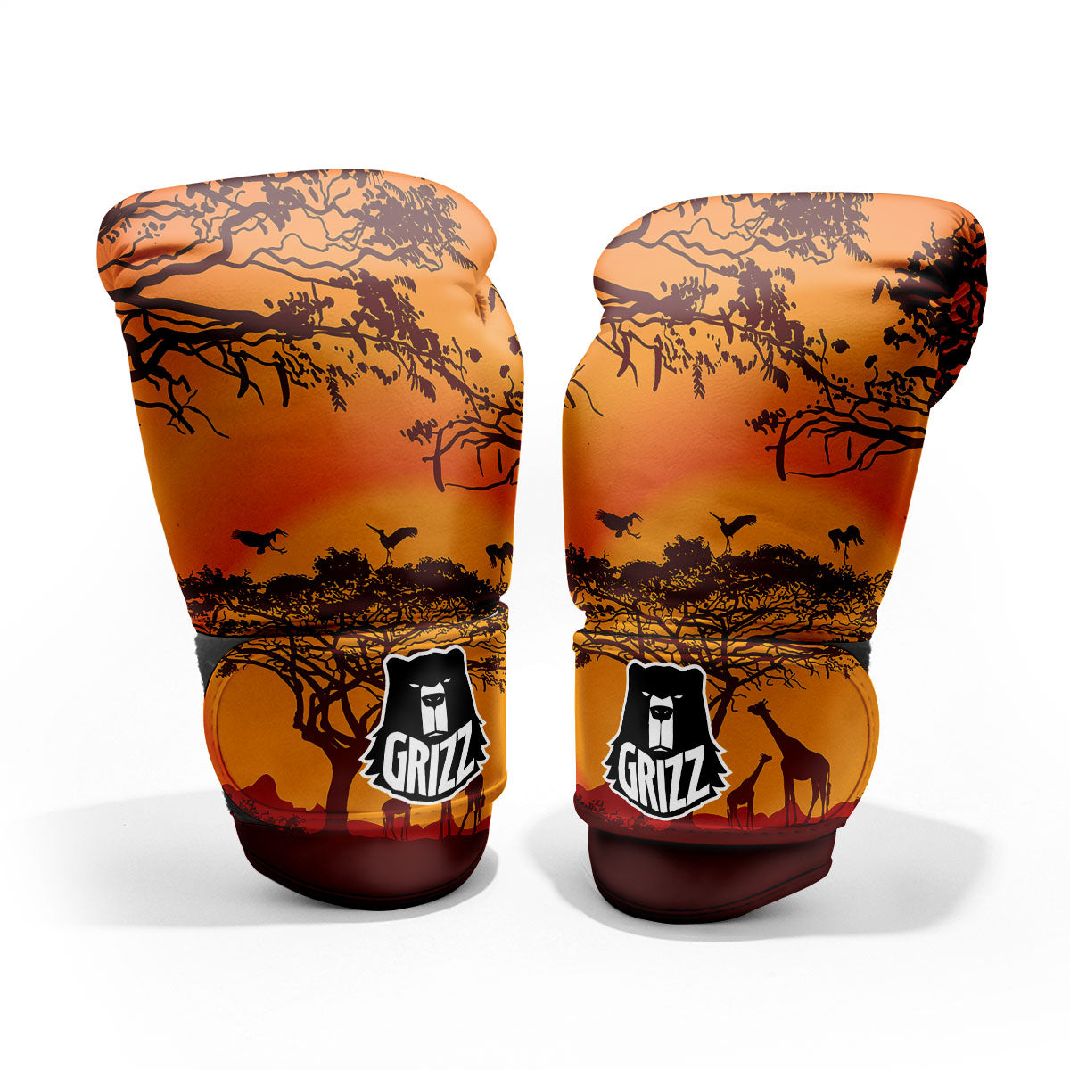 Sunset African Savanna Print Pro Boxing Glove