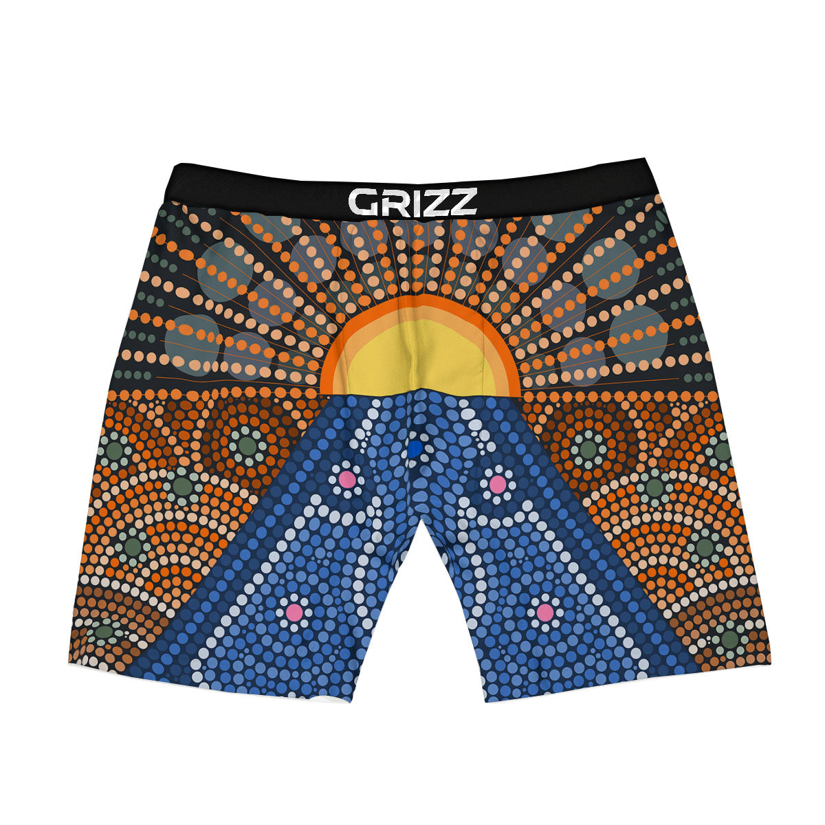 Sunset Art Aboriginal Indigenous Print Boxer Briefs-grizzshop