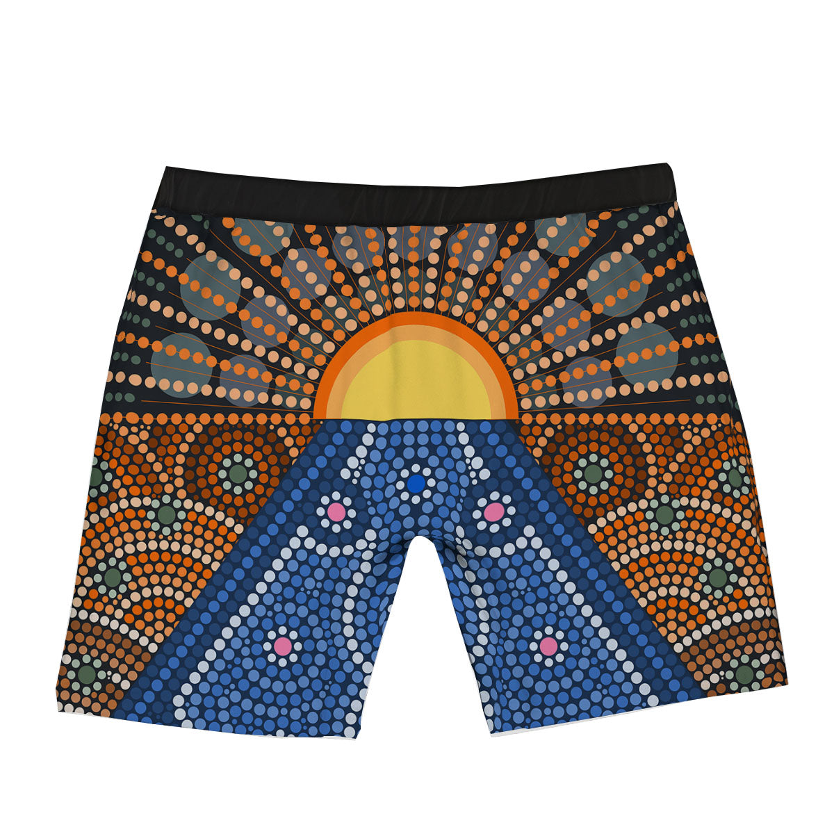 Sunset Art Aboriginal Indigenous Print Boxer Briefs-grizzshop