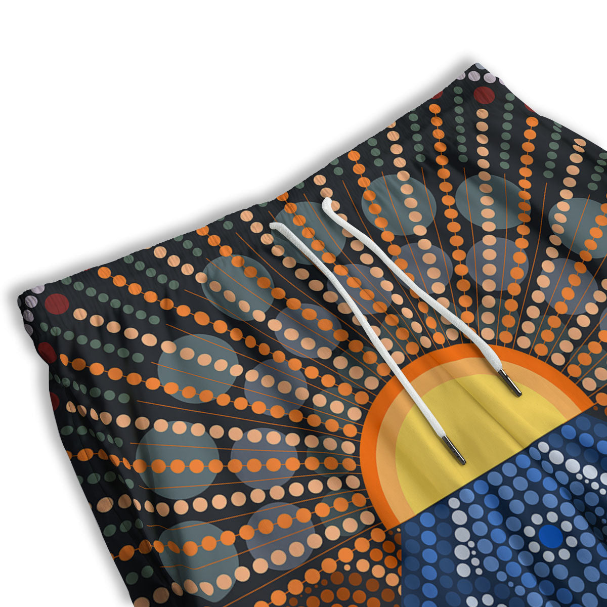 Sunset Art Aboriginal Indigenous Print Men's Athletic Shorts