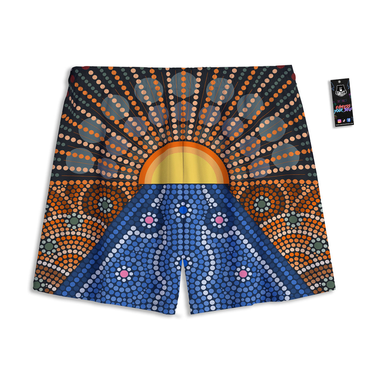 Stewart Tartan Green Print Pattern Mesh Shorts