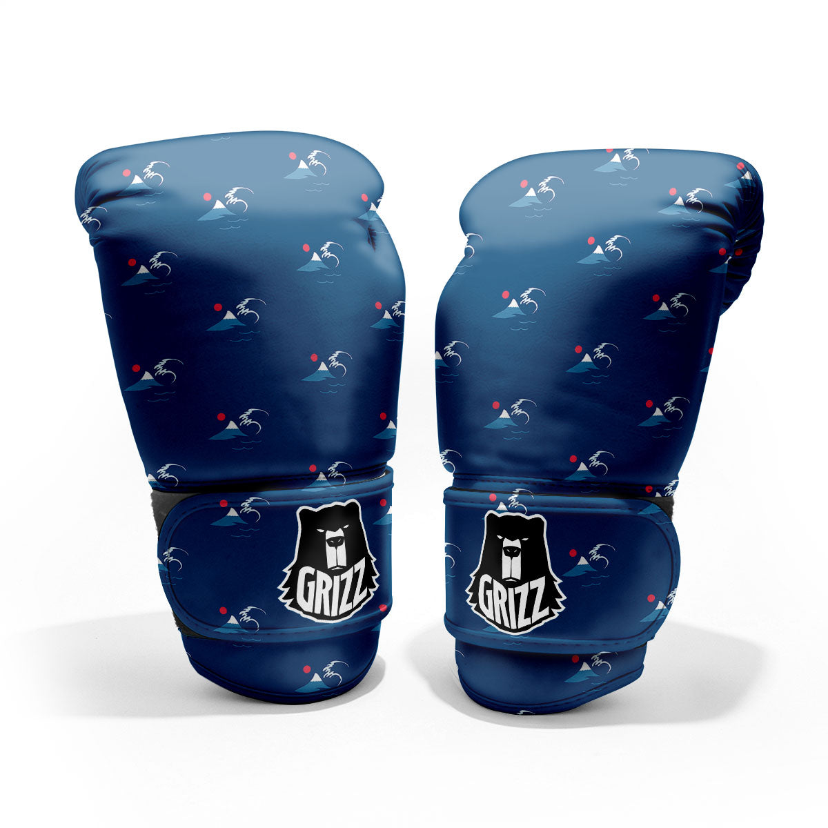 Sunset Japanese Print Pattern Pro Boxing Glove