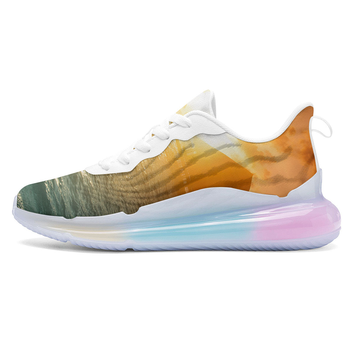 Sunset Maldives Print Running Sneakers-grizzshop