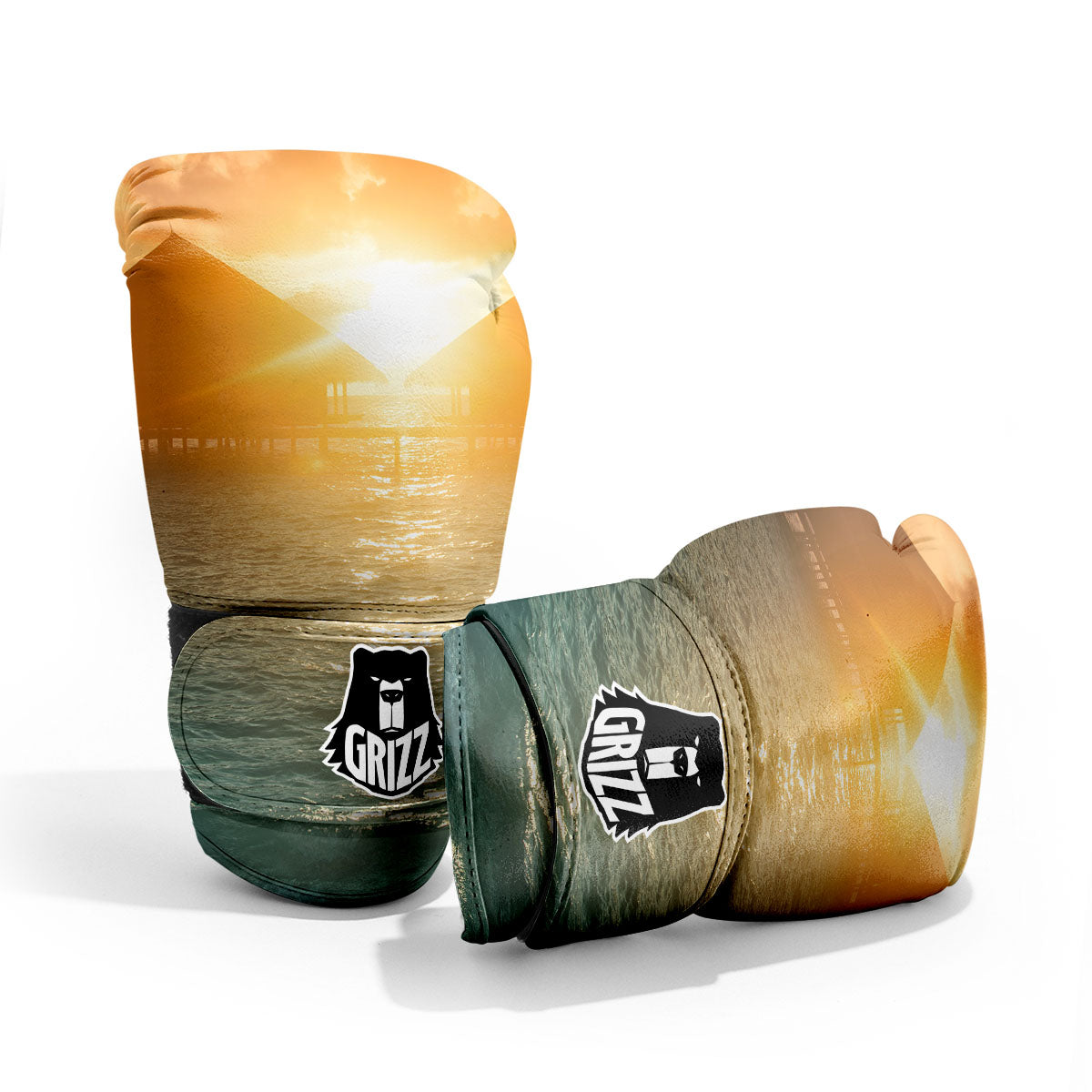 Sunset Maldives Print Pro Boxing Glove
