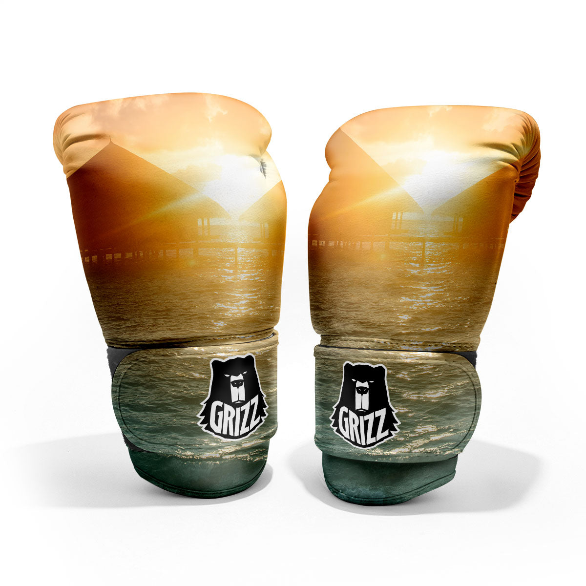 Sunset Maldives Print Pro Boxing Glove