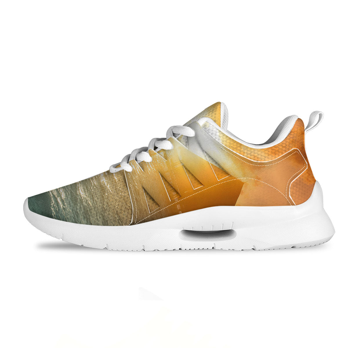 Sunset Maldives Print Tennis Shoes-grizzshop