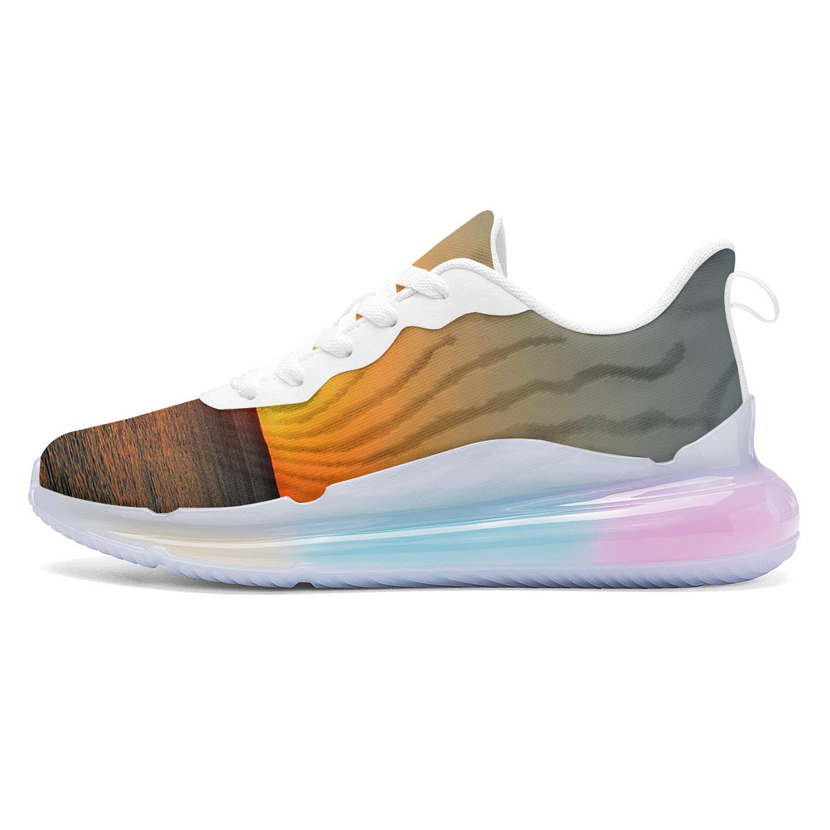 Sunset Over Sea Print Running Sneakers-grizzshop