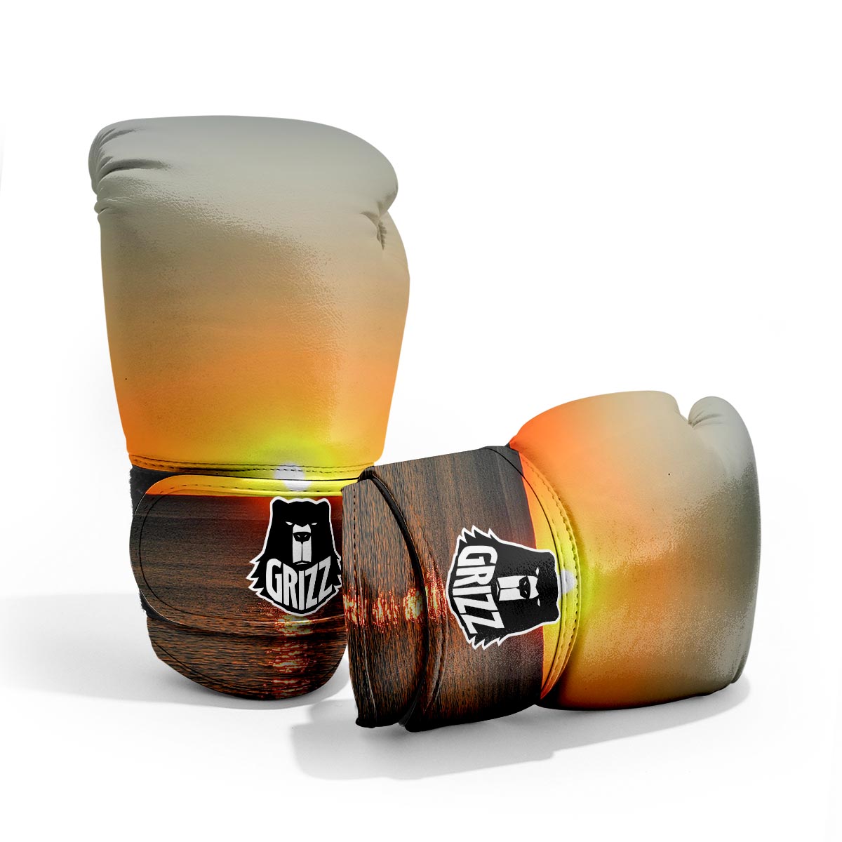 Sunset Over Sea Print Pro Boxing Glove