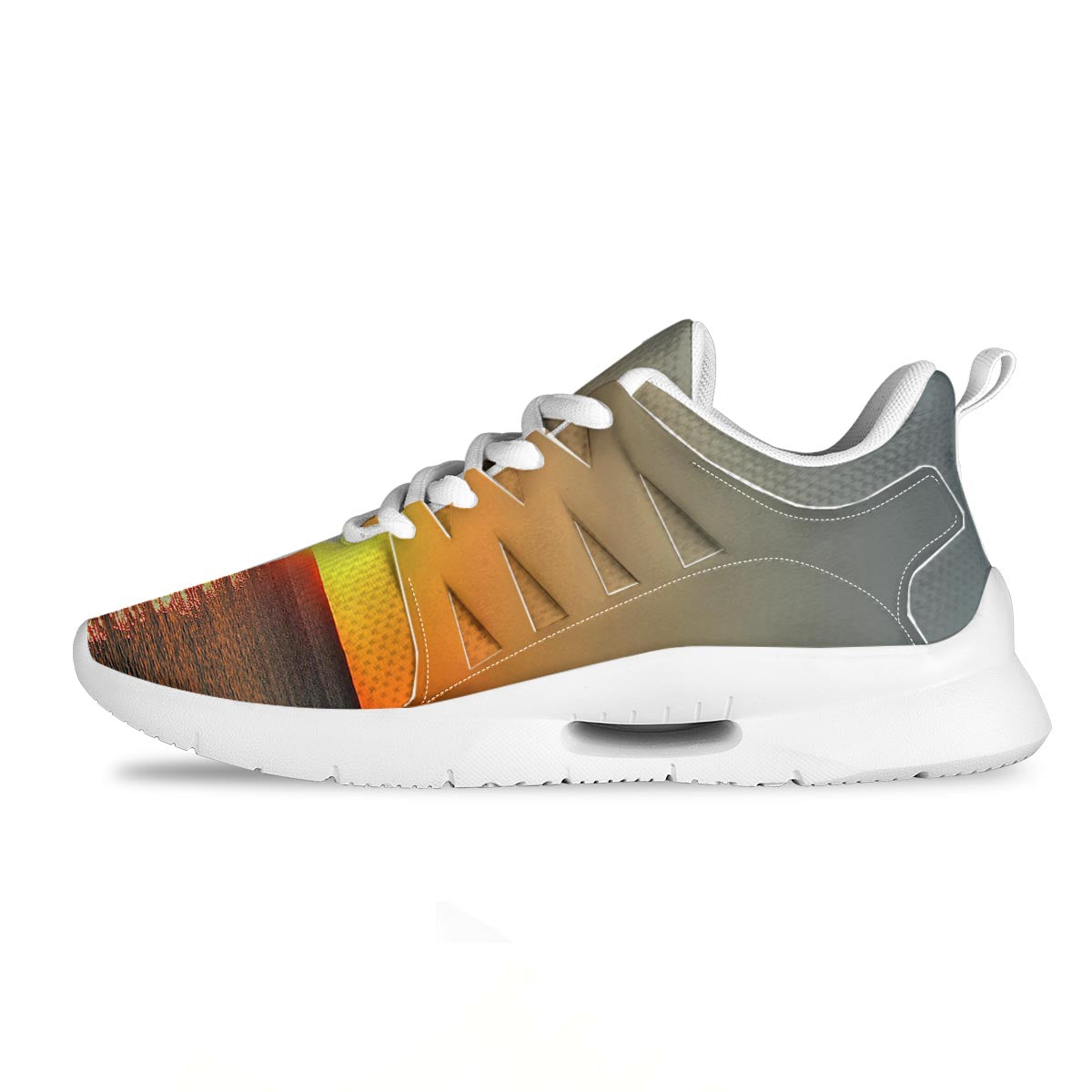 Sunset Over Sea Print Tennis Shoes-grizzshop