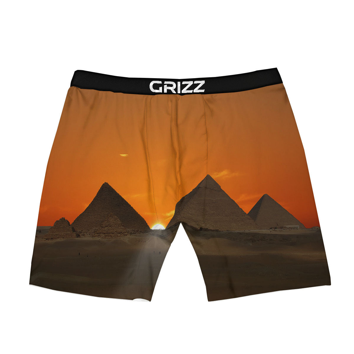 Sunset Pyramid Print Boxer Briefs-grizzshop