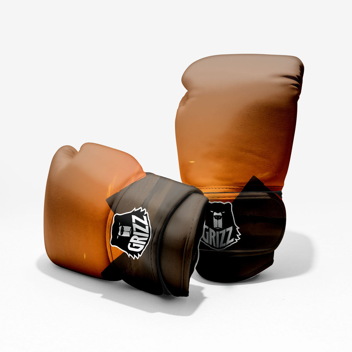 Sunset Pyramid Print Sparring Gloves-grizzshop