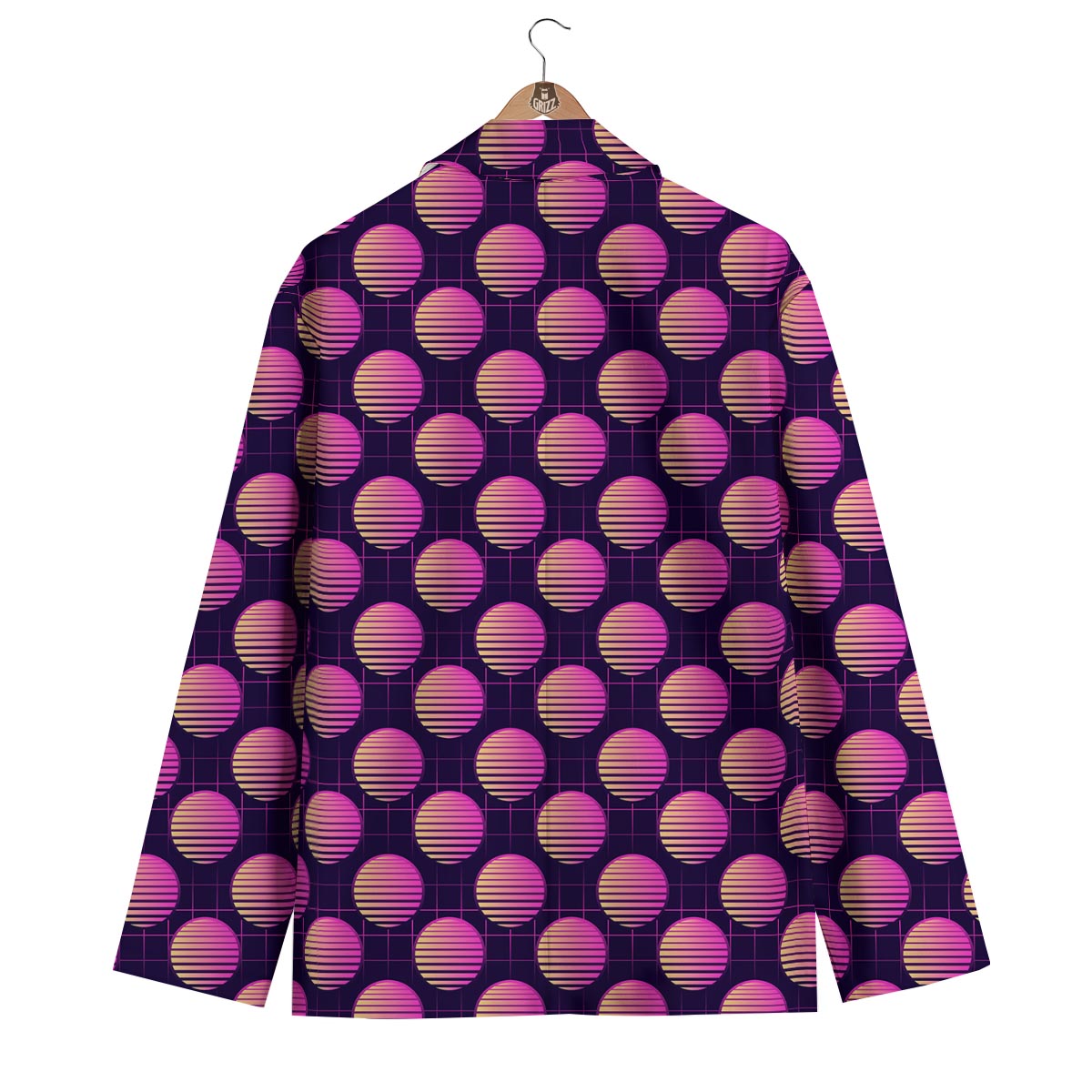 Sunset Retrowave Print Pattern Men's Blazer-grizzshop