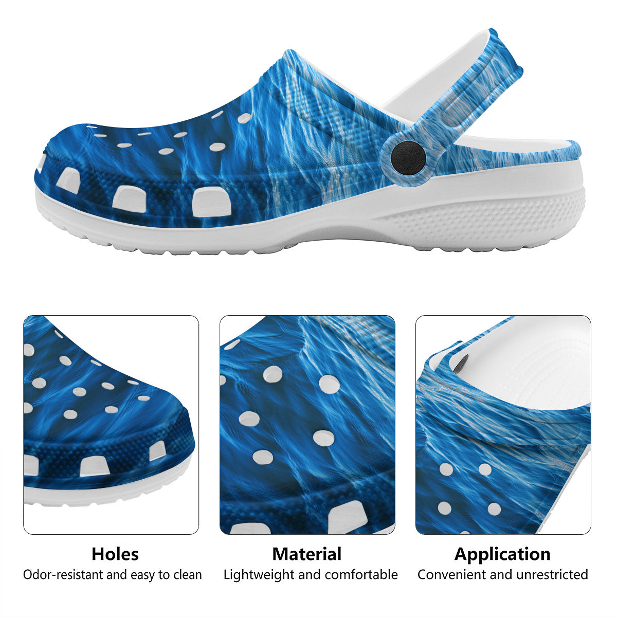 Surface Ocean Print Clog-grizzshop