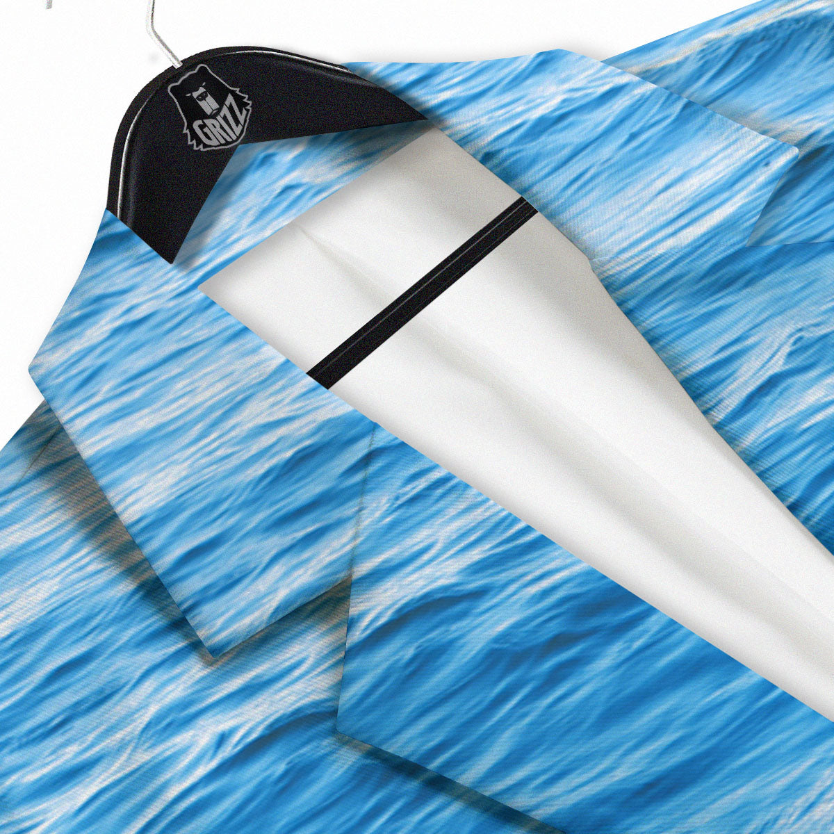 Surface Ocean Print Men's Sport Coat-grizzshop