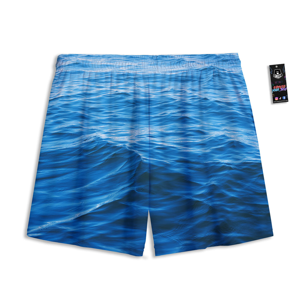 Surface Ocean Print Mesh Shorts-grizzshop