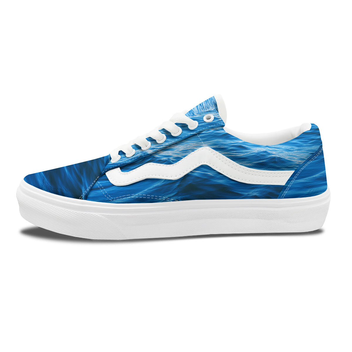 Surface Ocean Print Skate Shoes-grizzshop